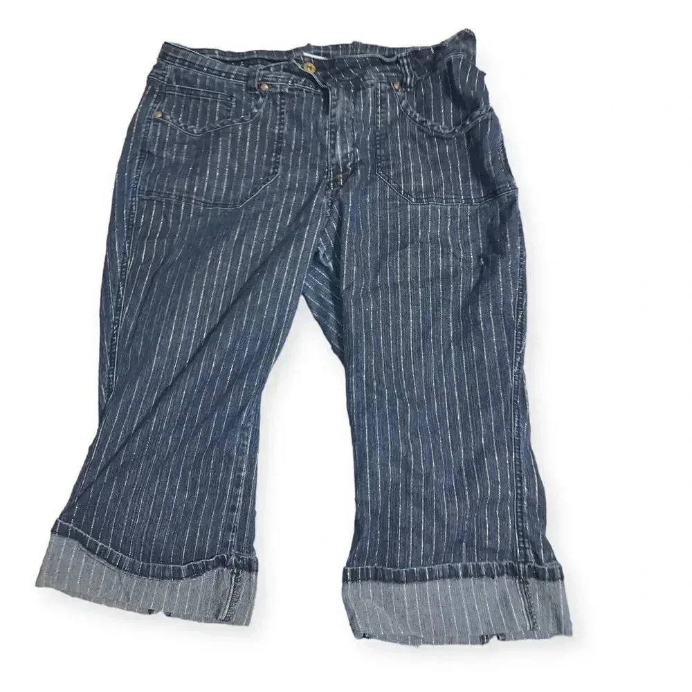 Y2k Apollo jeans railroad shimmer crop denim
